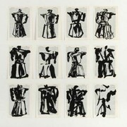 William Kentridge, Universal Archive, Twelve Coffee Pots, 2012, Linocut, LR, cropped