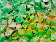 Adham Faramawy, Smiley Face, plaster and spray paint on board, 45 x 36 cm, 2013