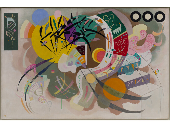 Dominant Curve (Courbe dominante), April 1936, oil on canvas, 129.2x 194.3 cm