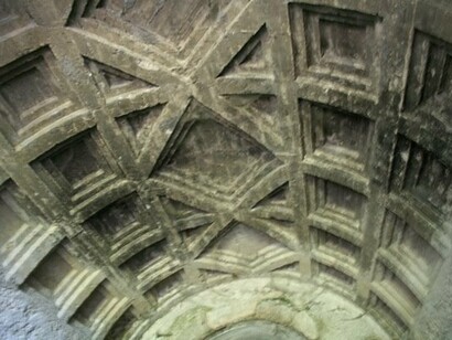 Villa di Cicerone, particolare del soffitto