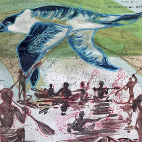 Mark Adams, Untitled map no. 1 (detail), 2022. Courtesy of the Schoolhouse Gallery