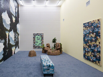 Misty Rock, Exhibition view. Courtesy of Anat Ebgi