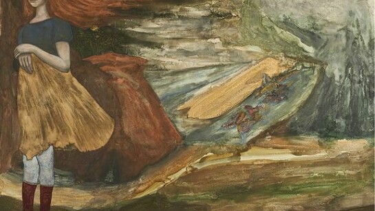Veronica Smirnoff, Here Be Dragons, 2013, egg tempera on Wood, 120 x 130, Courtesy Galleria Riccardo Crespi and the artist