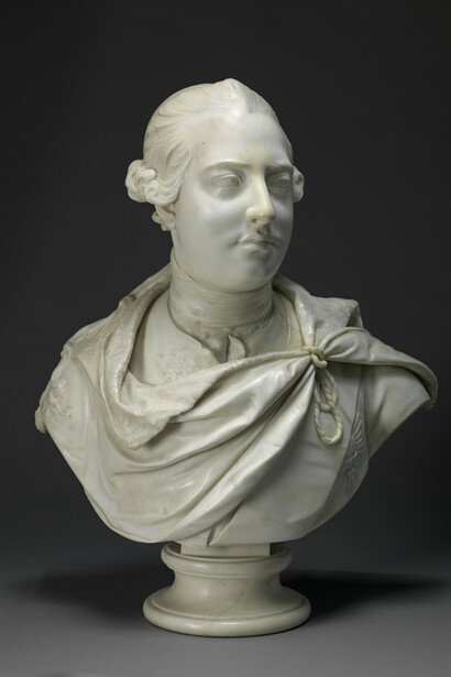 John Nost, George III (detail), 1764. Courtesy of Yale University Art Gallery