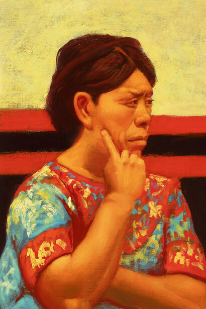 Elias Rivera, Untitled (Woman thinking). Courtesy of LewAllen Galleries