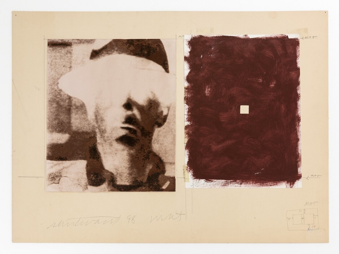 Sturtevant, Beuys Untitled, Copper dyed photography and paint, on paper, 30 x 51 cm (11,81 x 20,08 in)/57 x 76 cm (22,44 x 29,92 in). Courtesy of Galerie Thaddaeus Ropac
