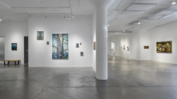 Chester Arnold, A brief summary of my so-called life, exhibition view. Courtesy of Catharine Clark Gallery