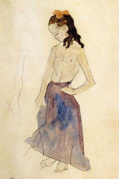 Girl with a Yellow Headband, Oskar Kokoschka date: 1908 - 1909