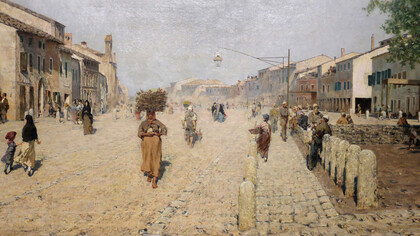 Telemaco Signorini, Sobborgo di Porta Adriana a Ravenna,1875