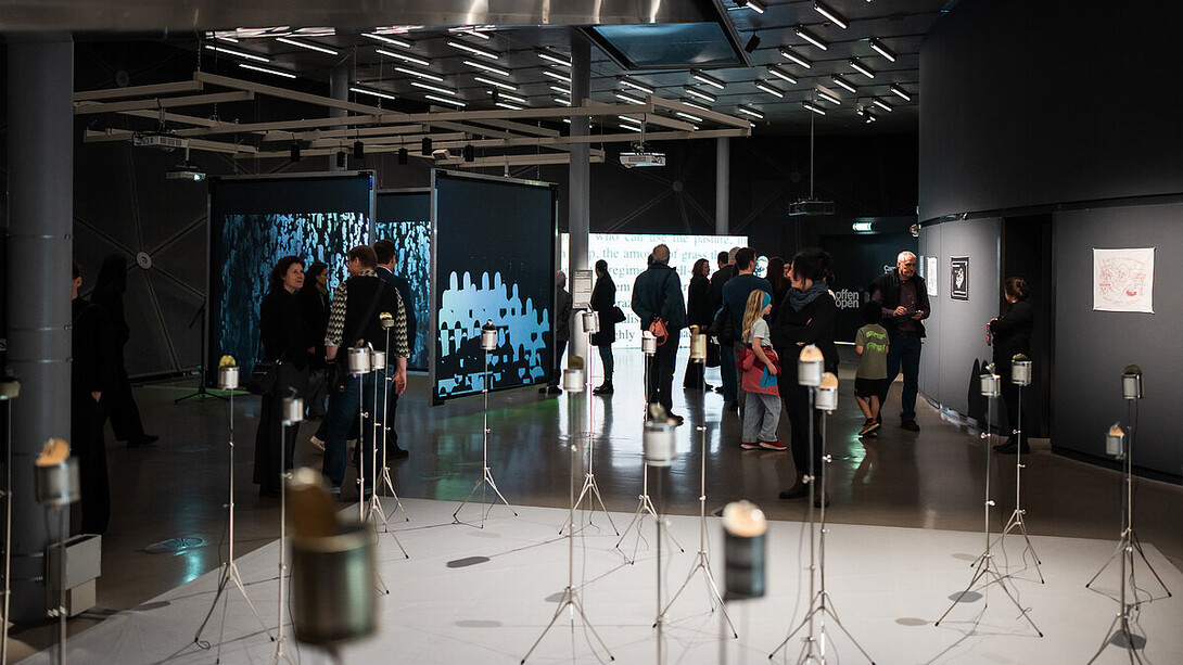 Freeing the voice, ausstellungsansicht. Mit freundlicher genehmigung des Kunsthaus Graz
