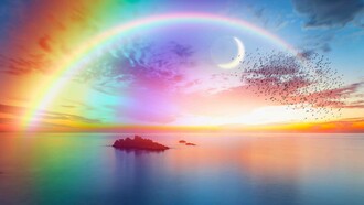Rainbows are beautiful amazements of life