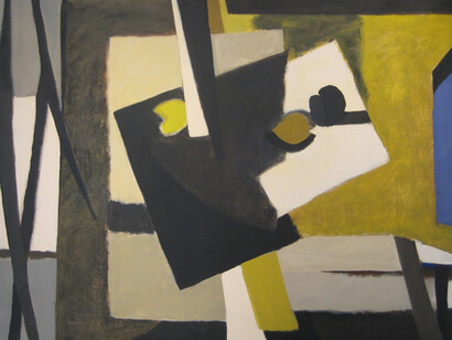 Lionel Gilbert Blue on the Side c.1965 41x50inches oil on canvas