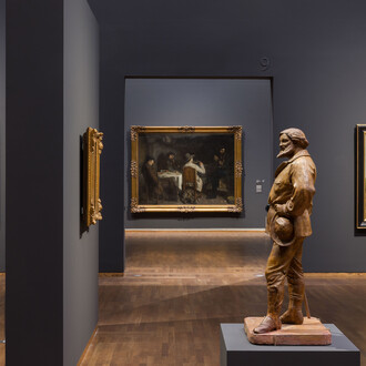 Gustave Courbet, Realist und rebell, ausstellungsansicht. Mit freundlicher genehmigung des Leopold Museums