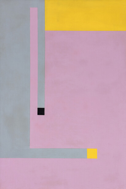 Bruno Munari (1907-1998)
Negativo – Positivo, 1986
Óleo sobre tela [Oil on canvas]
88 x 60 cm [34 5/8 x 23 1/2 in.] 