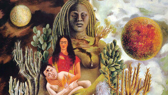 Frida Kahlo, "Abbraccio amorevole dell’universo, la terra (il Messico), Diego, io e il signor Xolotl"