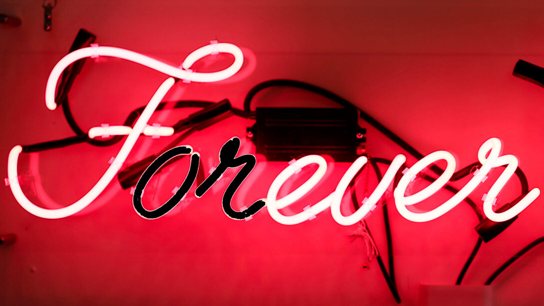 Stefano Serretta, Forever, 2017, neon.