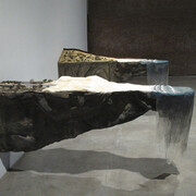 Blane de St. Croix, Two Ends, 2011, Mixed materials, each 8’ x 2.5’ x 5.5'