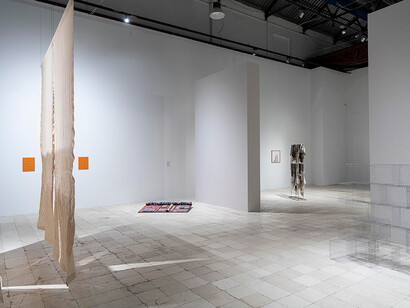 Repetitive acts. The power of weaving and textile in contemporary art, exhibition view. Courtesy of NiMAC