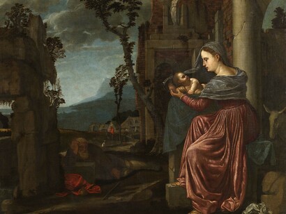 Giovanni Gerolamo Savoldo. 'Riposo nella fuga in Egitto'