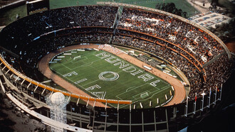 Estadio Monumental di Buenos Aires. Fotografia scattata durante la cerimonia di apertura della Coppa del Mondo FIFA Argentina 1978