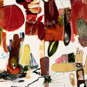 Sumayyah Samaha, Anonymous red, 2022. Courtesy of Leila Heller Gallery