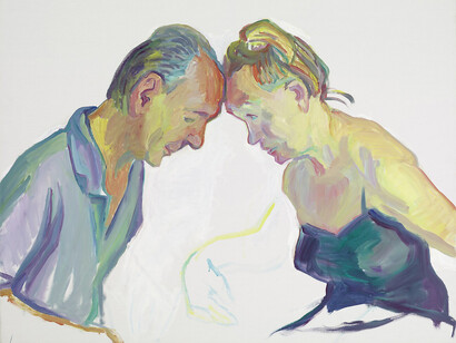 Maria Lassnig, Ehepaar (detail), 2001. Courtesy of Hamburger Kunsthalle 