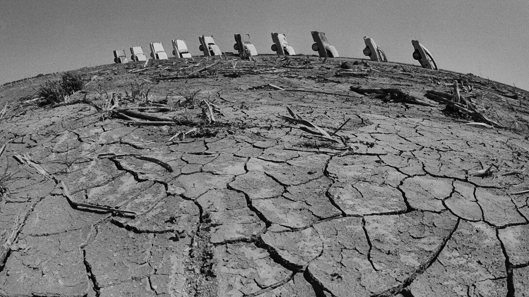 Amarillo, Texas / May 7, 1977. “Cadillac Ranch” is an art installation created in 1974 and consists of a row of old Cadillacs set in a field alongside a Texas highway. Driving past, I was so impressed by the beauty of it that I stopped and took photographs. I did not know it was art—it was simply majestic. In 1997 the installation was moved two miles to the west. The Cadillacs are still visible from the highway.