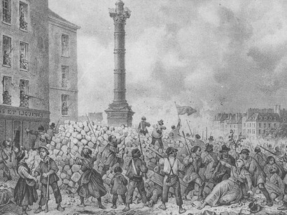 Barricadas en París, 1848