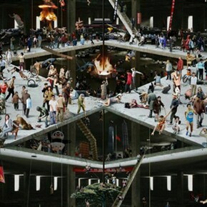 The Forever Unfinished Building No.4, 2008, 160 x 54cm Photograph