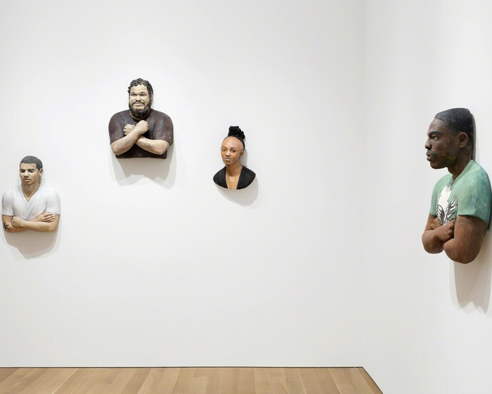John Ahearn / Rigoberto Torres, Exhibition view. Courtesy of Alexander and Bonin