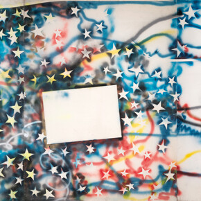 Mario Schifano, Tutte stelle (soffitto stanza) ©Archivio Mario Schifano