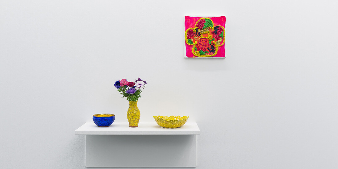 Judy Ledgerwood, Exhibition view. Courtesy of Häusler Contemporary 