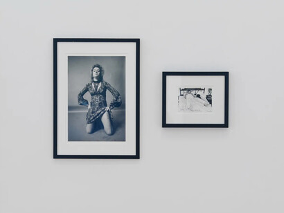 Valie Export and Ketty La Rocca, Body sign, exhibition view. Courtesy of Thaddaeus Ropac Gallery