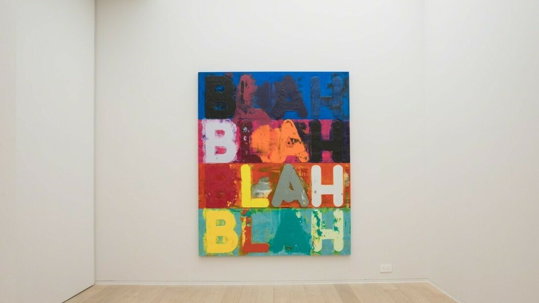 Mel Bochner, Exhibition view. Courtesy of Simon Lee Gallery