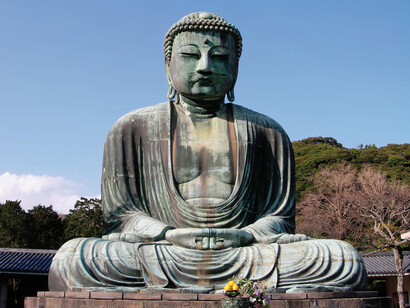 El gran Buda de Kamakura, prefectura de Kanagawa, Japón