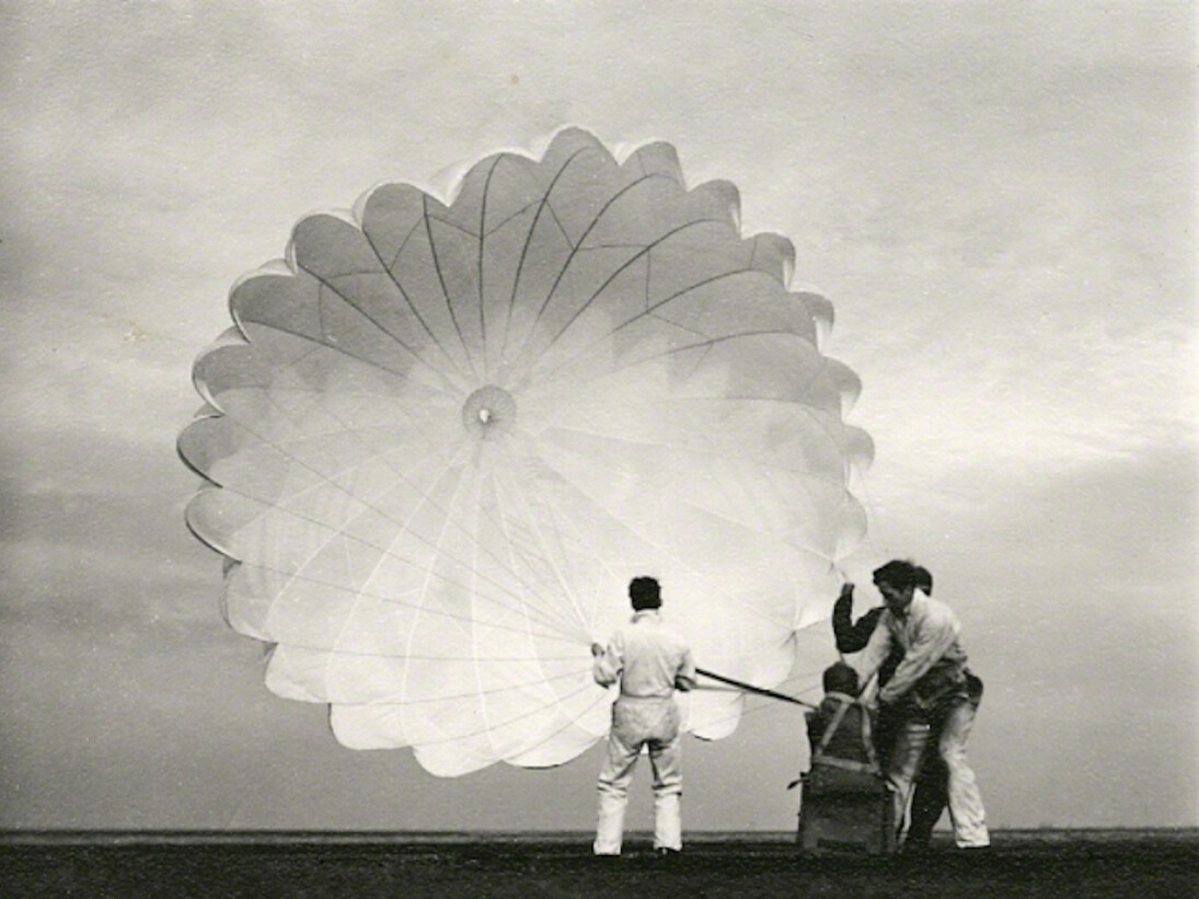 Margaret Bourke-White: Twenty Parachutes. Courtesy of Wirtz Art