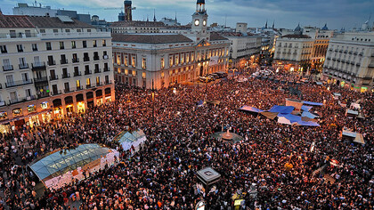 Lsa concentraciones en la Puerta del Sol fueron el primer símbolo del cambio