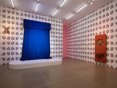 Klodin Erb, Vorhang fällt hund bellt, ausstellungsansicht. Mit freundlicher genehmigung des Aargauer Kunsthauses