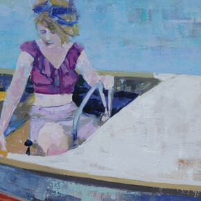 Brian Keith Stephens, "Waiting for a sleepy feeling," Oil on canvas, 19"x 27" (48.3 x 68.6cm)