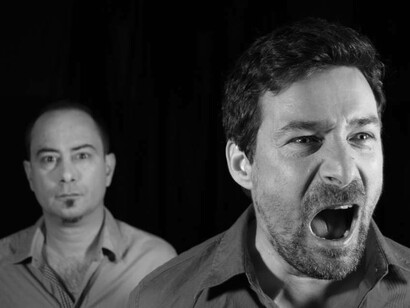 Actores de "El grito del contrabajo", obra concebida para teatro off