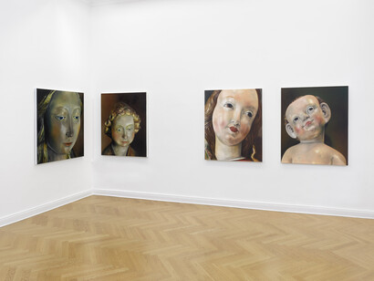 Various artists, Self studies, exhibition view. Courtesy of Galerie Friese