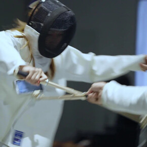Qingmei Yao, Fencing: landscape fight, 2019 - 2021. Courtoisie du Centre Pompidou