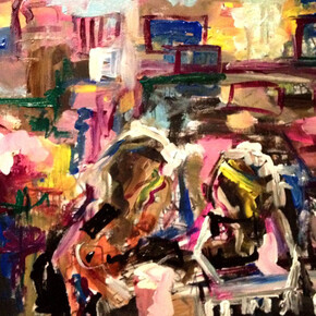 Brigid McGivern, No Matter What, 3D Painting, Acrylic on Canvas, 18" x 24"