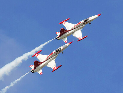 At the 2011 NATO Days, the Turkish Stars dazzled the audience with their aerial performance, Turkey