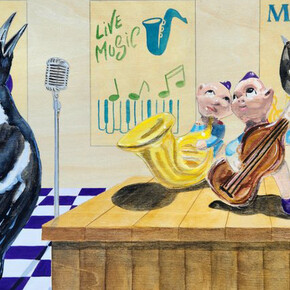 Patterned disproportion, artwork in exhibition (detail). Courtesy of The Mill Gallery