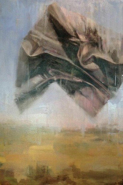 Joseph Adolphe, A Warning No. 2, 2014, Oil on Canvas, 60" x 42"