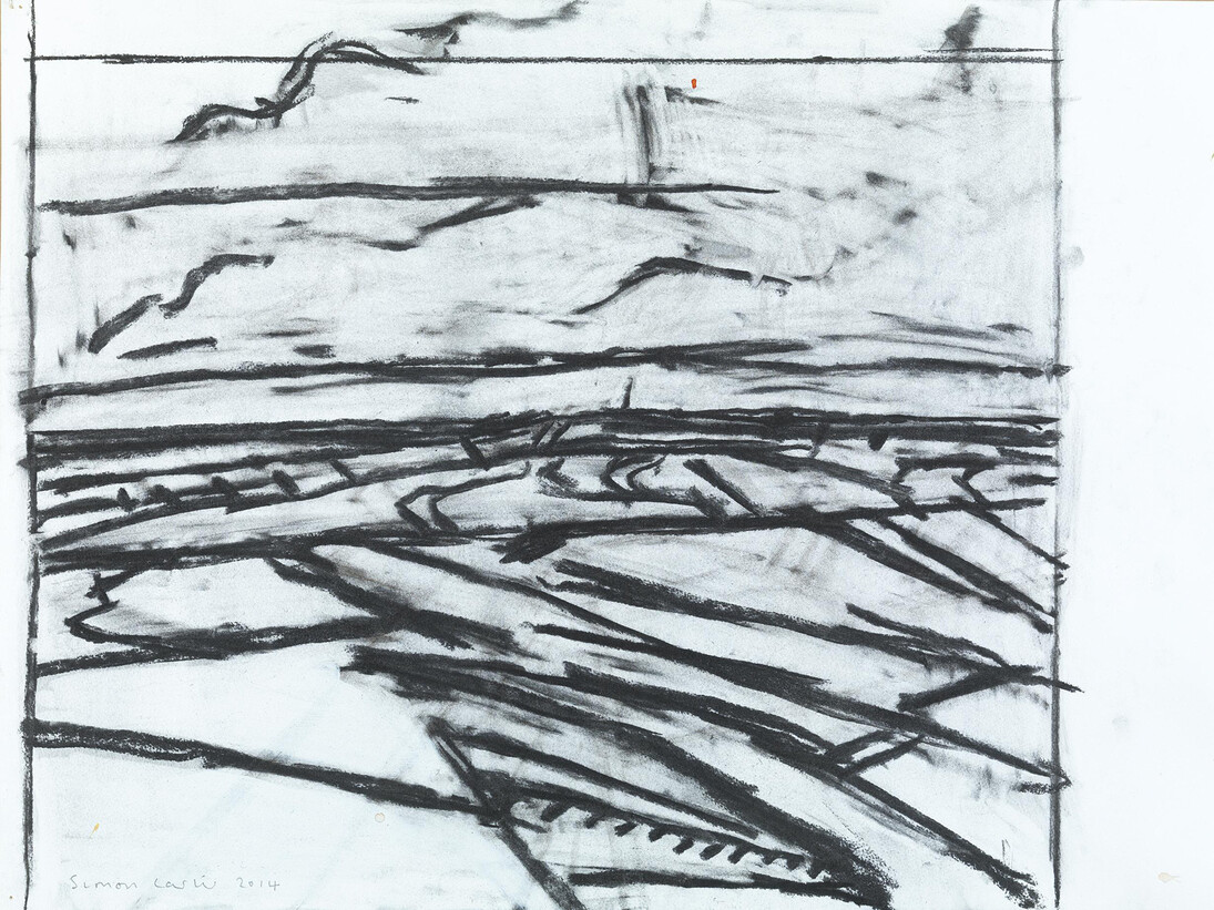 Simon Carter, Drawing I for 'Essex Coast, Looking towards Holland'