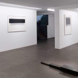 Joachim Bandau, Lines of flight, exhibition view. Courtesy of Galerie Maubert
