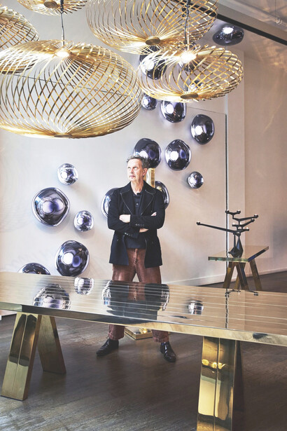 Tom Dixon reopens the Greene Street shop in Soho, New York. Spanning two floors, the 6,700-square-foot space features high ceilings and is located in the heart of Soho