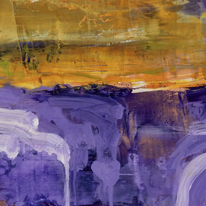 Vallée des Dieux, Suzon, oil paint on wood, 30 x 30 cm